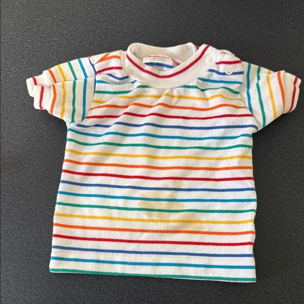 Colorful Striped Kids Shirt Healthtex 80’s